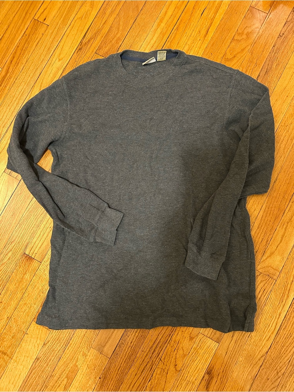 L.L. Bean Men's Long-Sleeve Crewneck Shirt - Charcoal